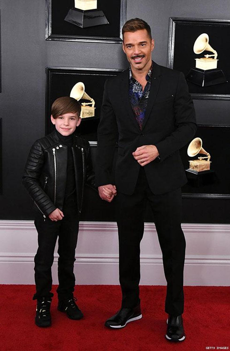 Ricky Martin and his son