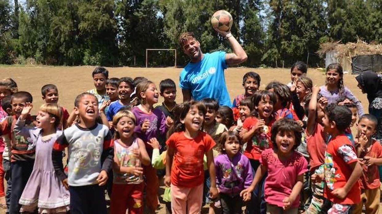 Ricky Martin in Lebanon with UNICEF