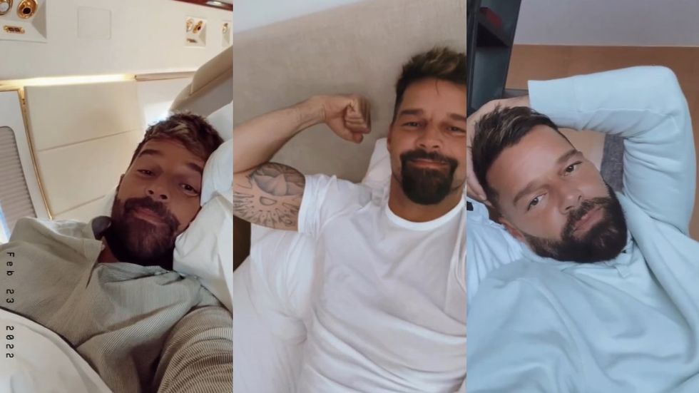 Ricky Martin Shirtless Sexy In Bed Pictures
