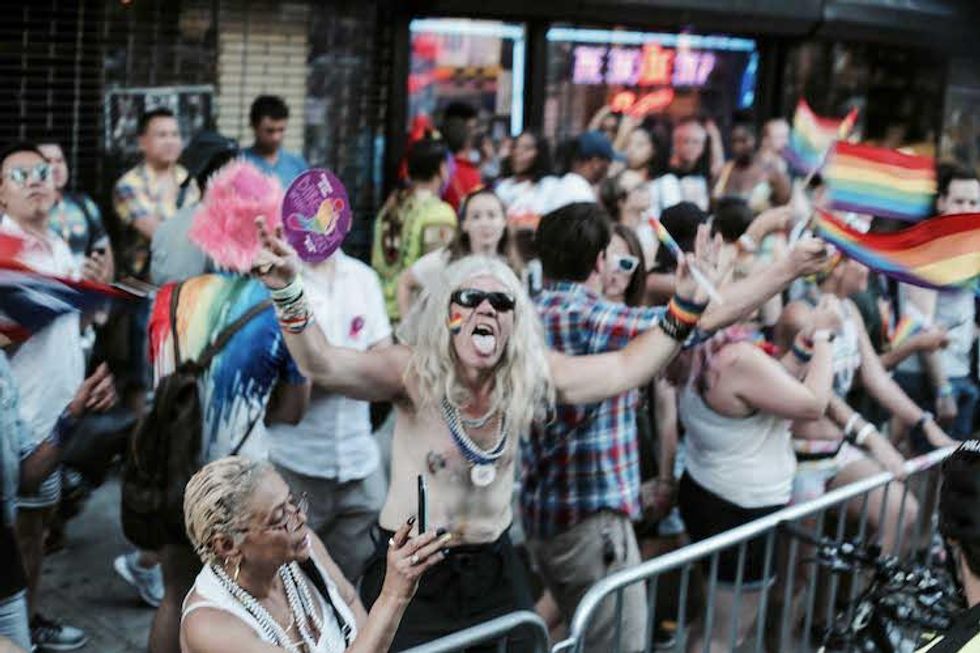 Riding Alexander Wang's 'Protect Your Wang' Pride Float