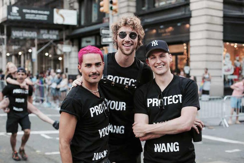 Riding Alexander Wang's 'Protect Your Wang' Pride Float