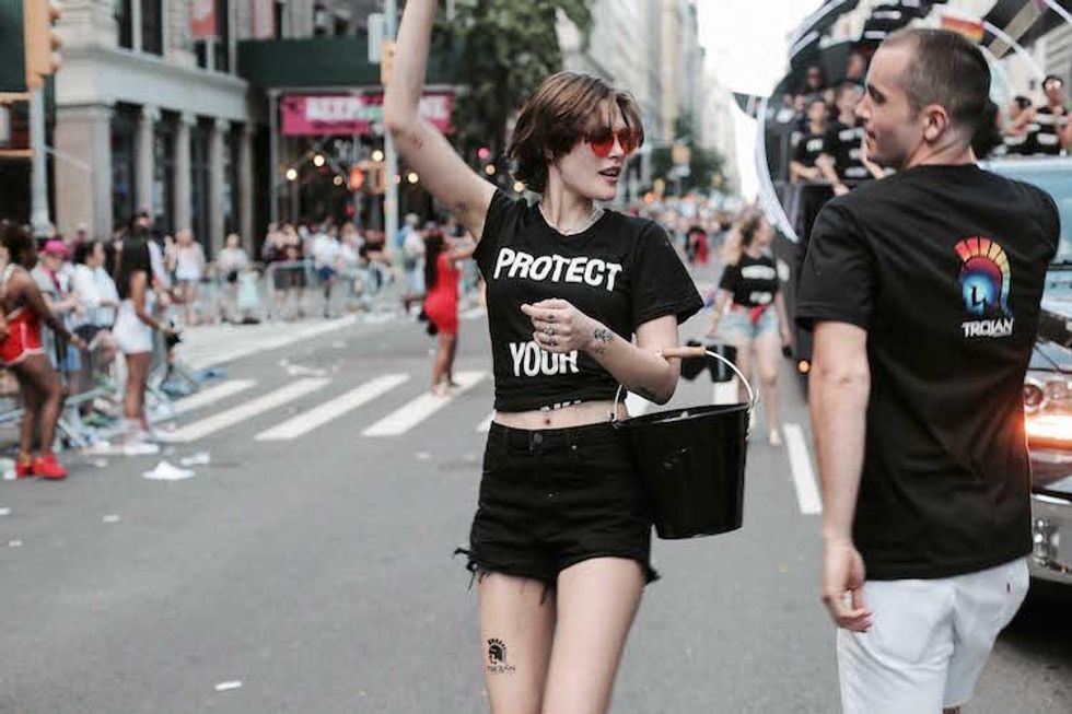Riding Alexander Wang's 'Protect Your Wang' Pride Float