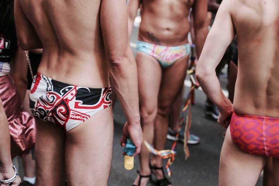 Riding Alexander Wang's 'Protect Your Wang' Pride Float