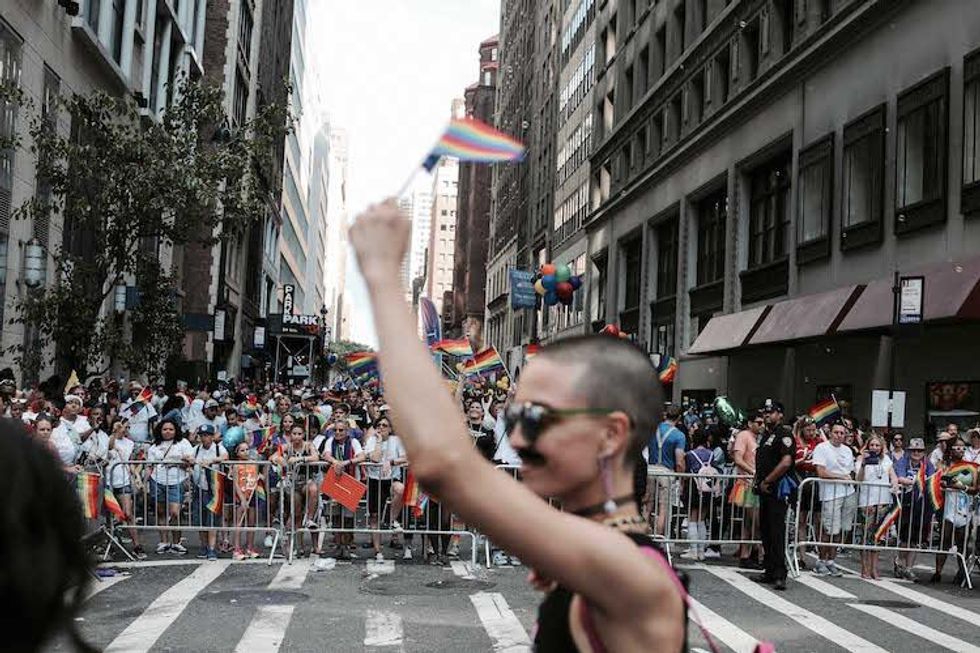 Riding Alexander Wang's 'Protect Your Wang' Pride Float