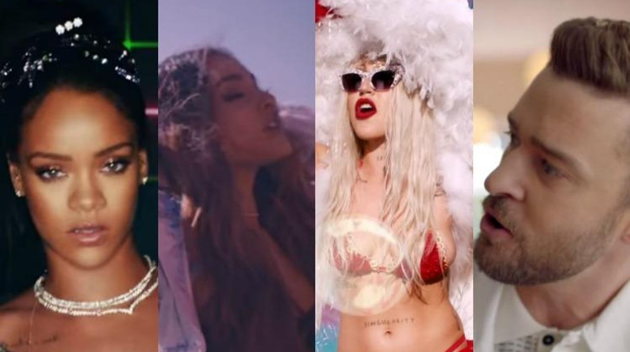 Rihanna, Calvin Harris, Brooke Candy, Justin Timberlake, Ariana Grande