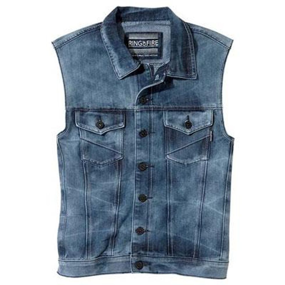 Ring of Fire Vest, Mar Vista Denim Vest