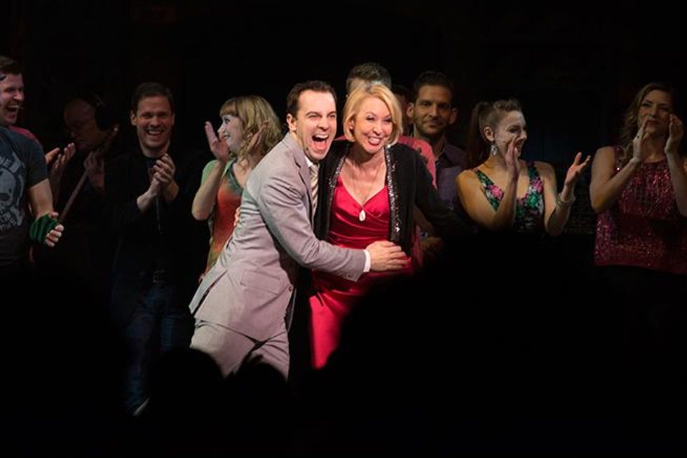 Rob McClure and Julie Halston