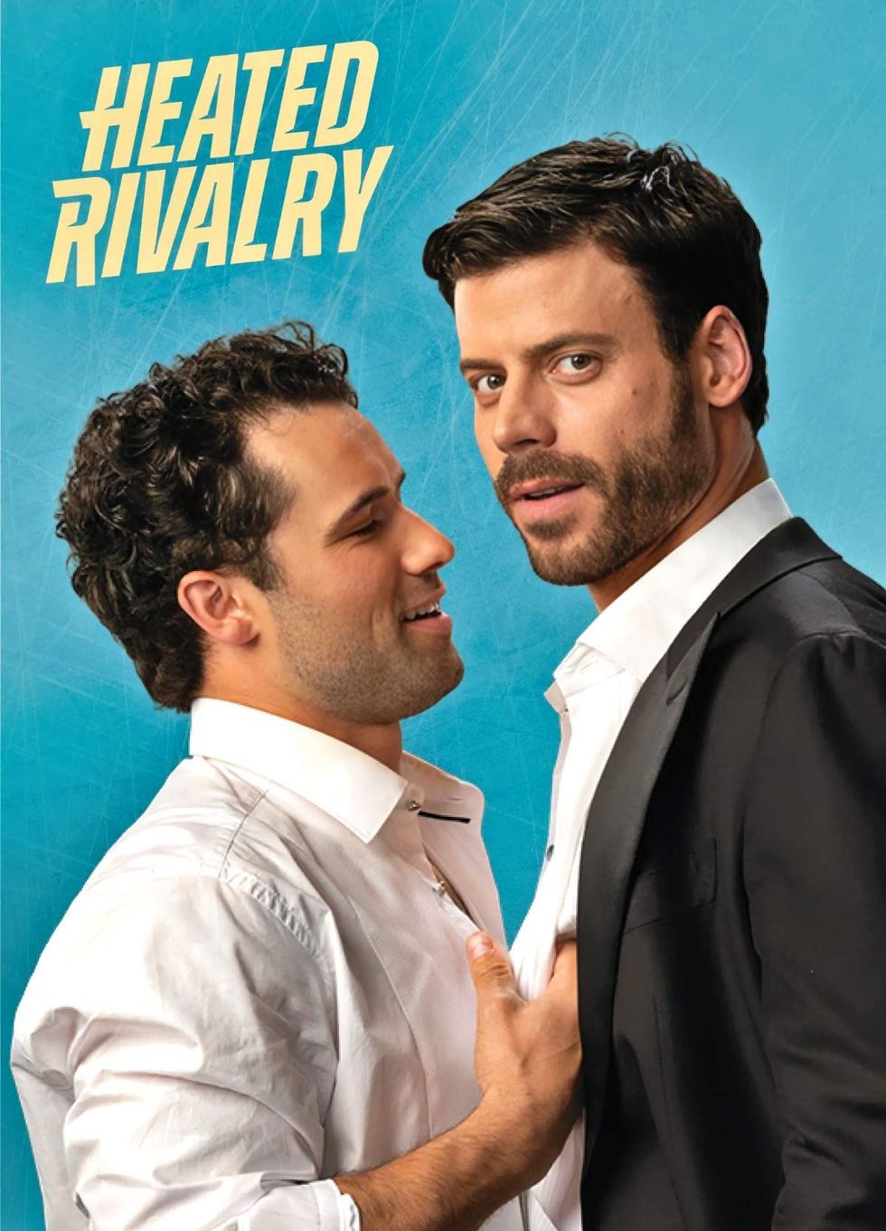 Robbie GK as Kip Grady and Francois Arnaud as Scott Hunter on Heated Rivalry