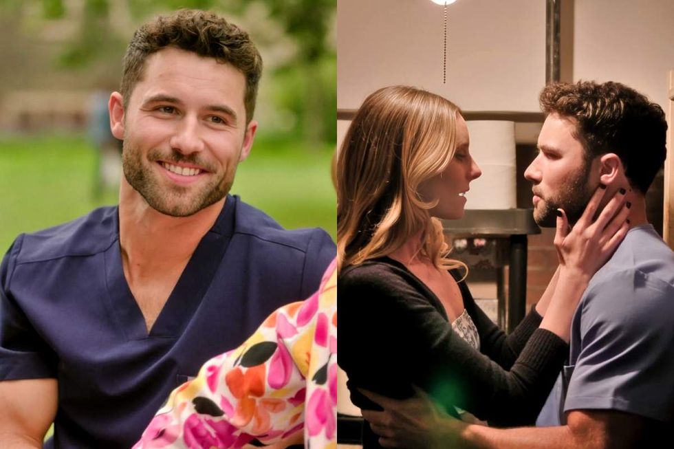 Robbie GK as Riley and Mary Beth Barone as Grace on Overcompensating