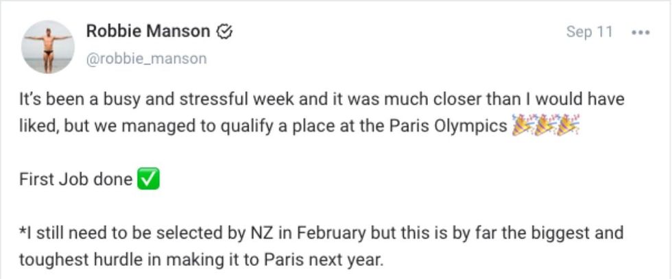 Robbie Manson via OnlyFans