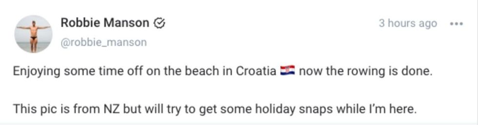 Robbie Manson via OnlyFans