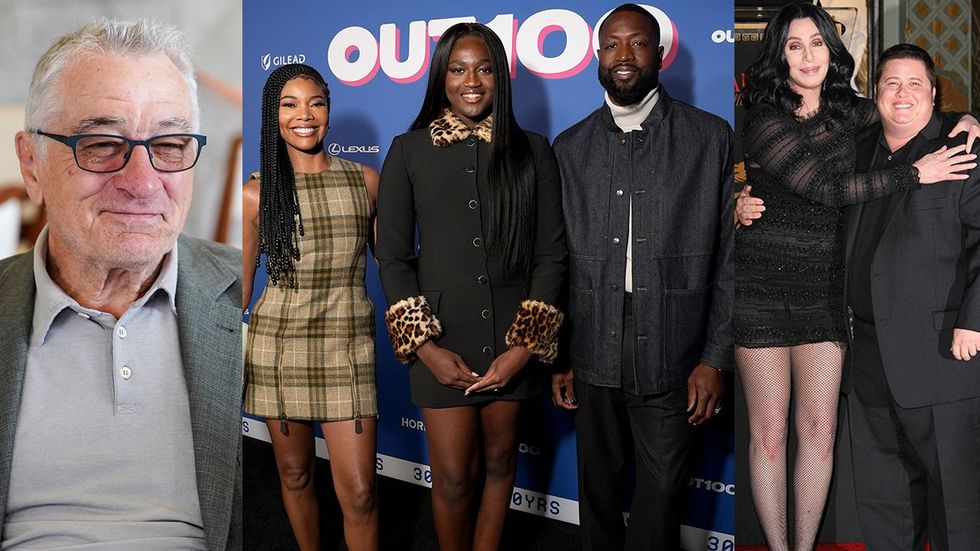 Robert De Nero Gabrielle Union Zaya Wade Dwane Wade Cher Chaz Bono