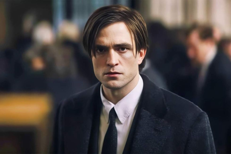 Robert Pattinson as Batman, a.k.a. Bruce Wayne, in The Batman 2022