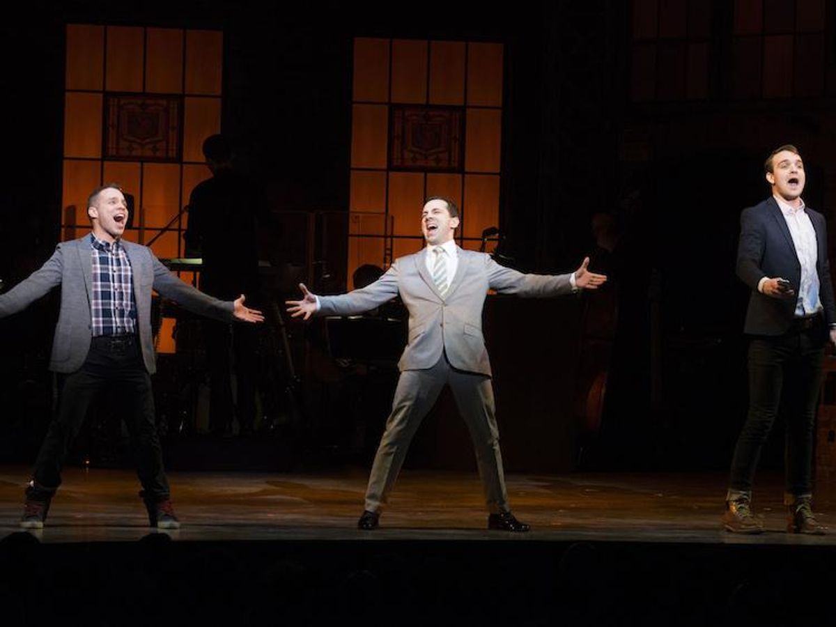 Robin Jesus, Rob McClure, and Micah Stock