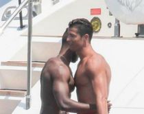 Cristiano Ronaldo Gets Handsy with a Guy Friend