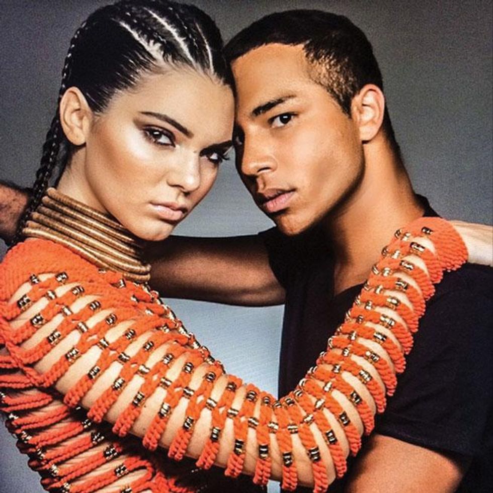 Rousteing With Kendal Jenner