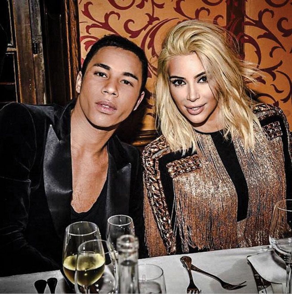 Rousteing With Kim Kardashian