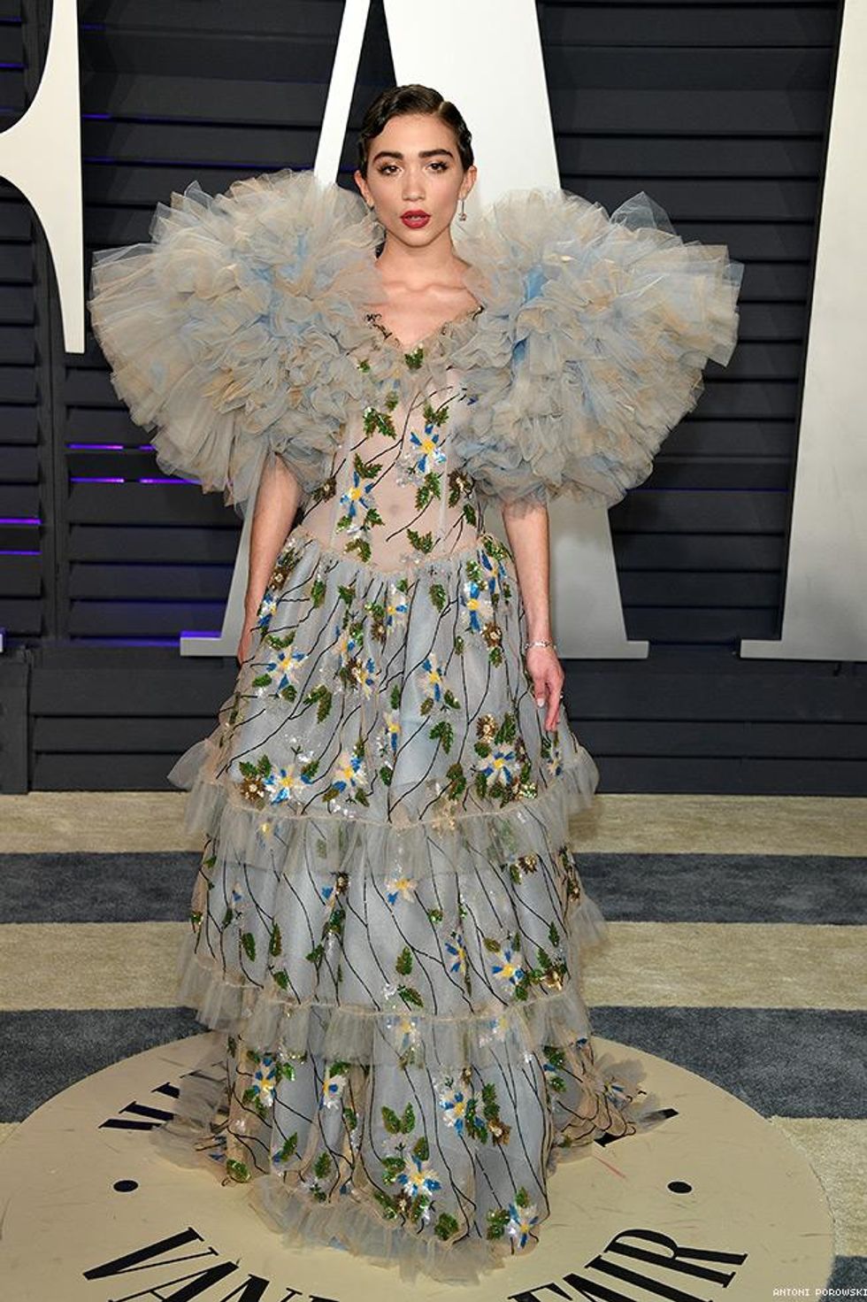 Rowan Blanchard in Rodarte at the Vanity Fair Oscars After Party