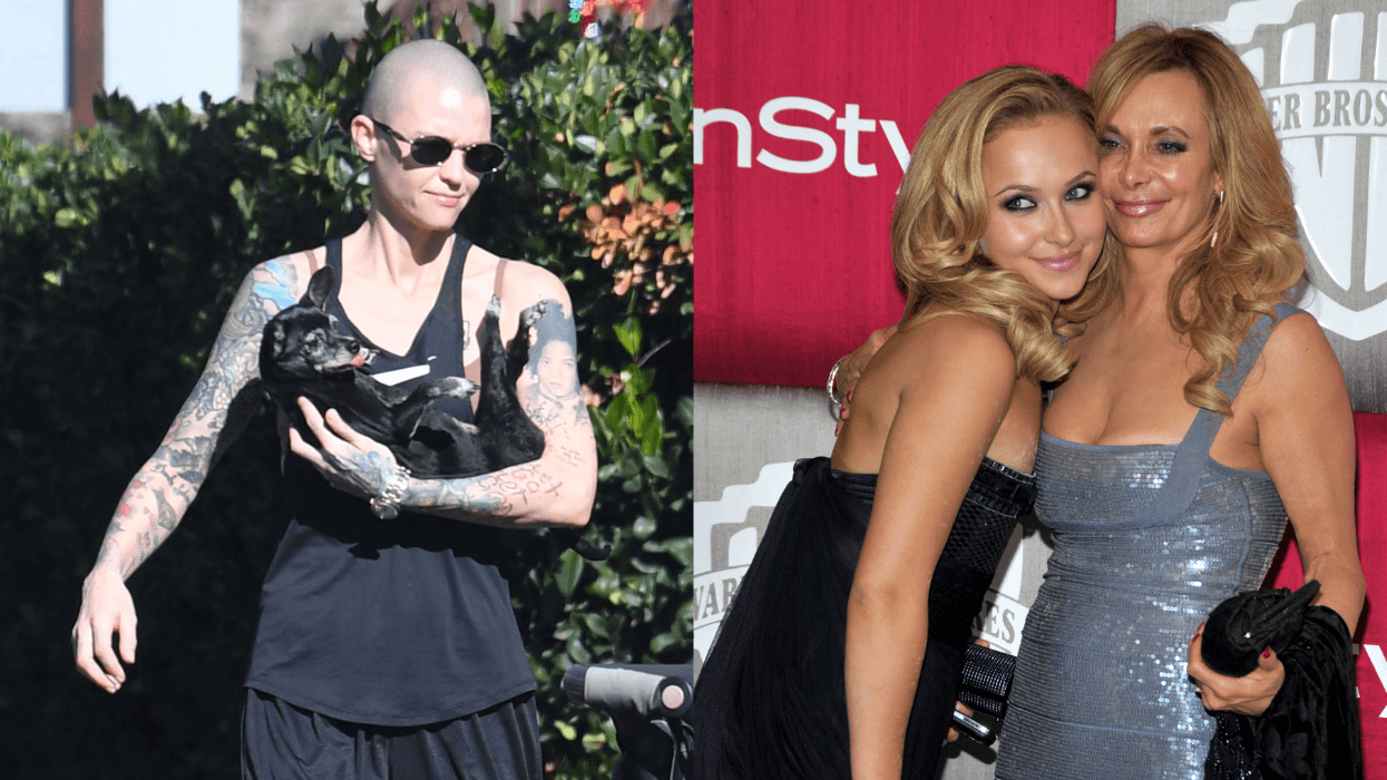 Ruby Rose in December 2025 and Hayden Panettiere and her mother Lesley Vogel in January 2009.