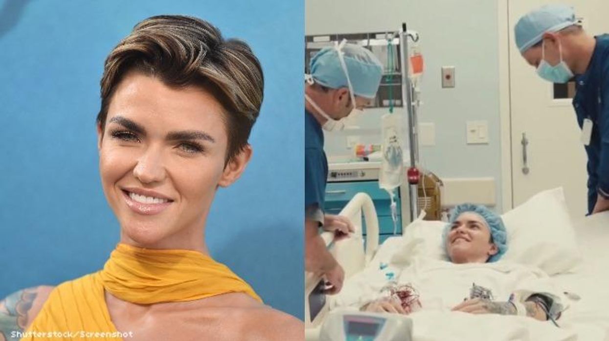 Ruby Rose on operating table