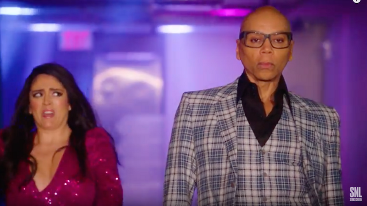 RuPaul and Cecily Strong in SNL trailer.