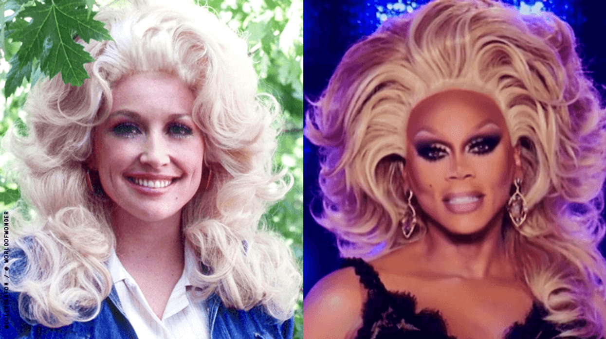 RuPaul and Dolly Parton Take Over Salon Wall in New Mural