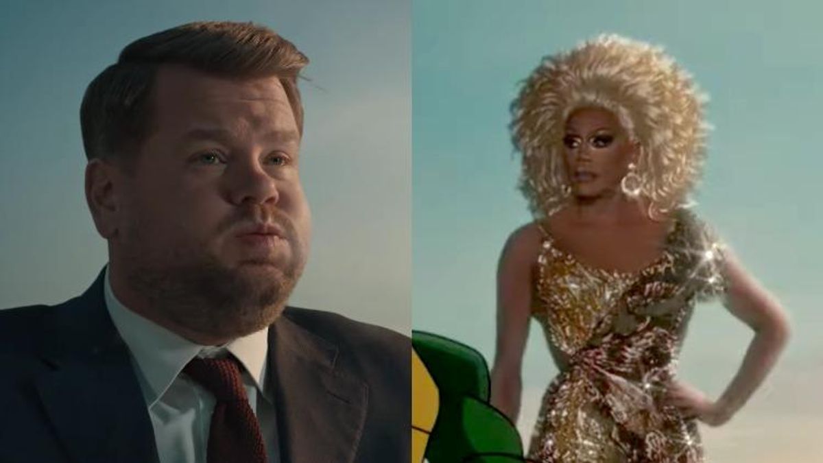 RuPaul and James Corden in Paramount ad