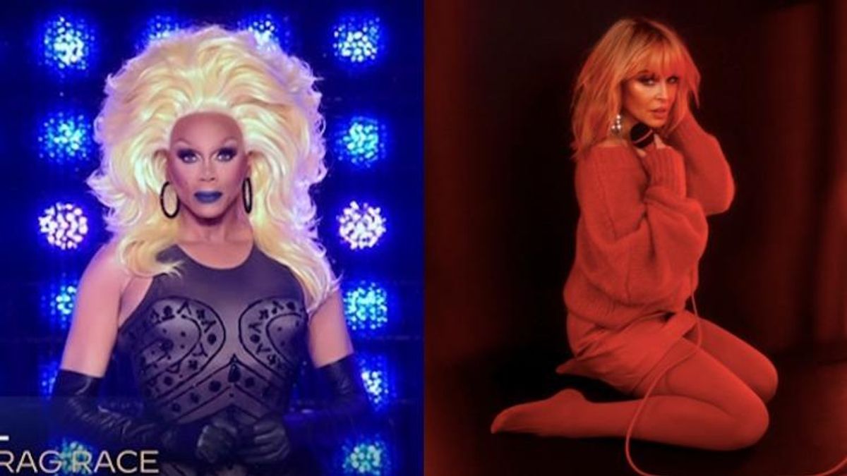 RuPaul and Kylie Minogue