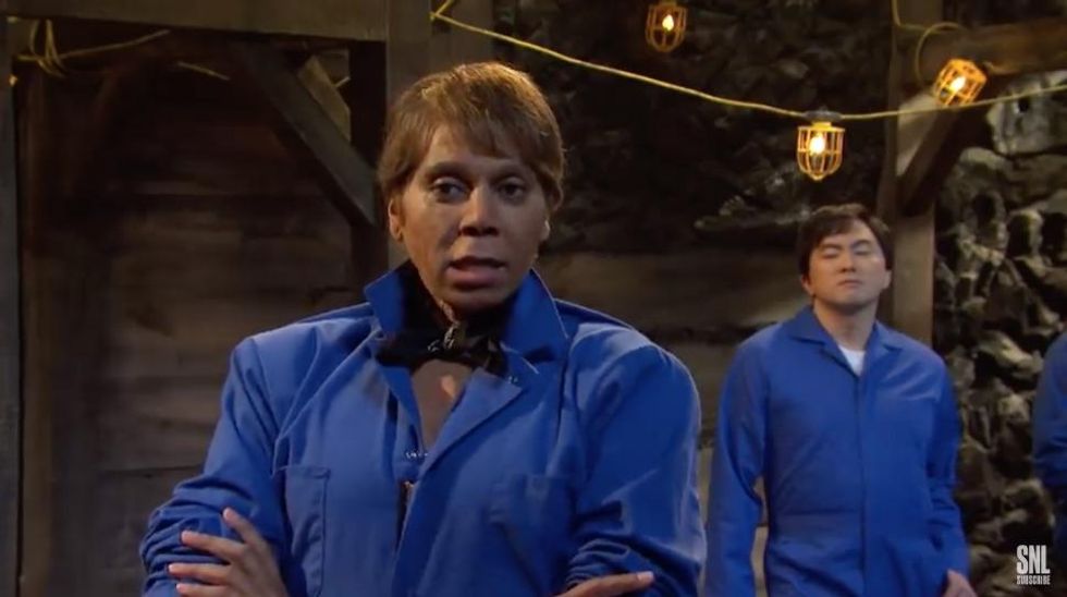 RuPaul as a coal miner