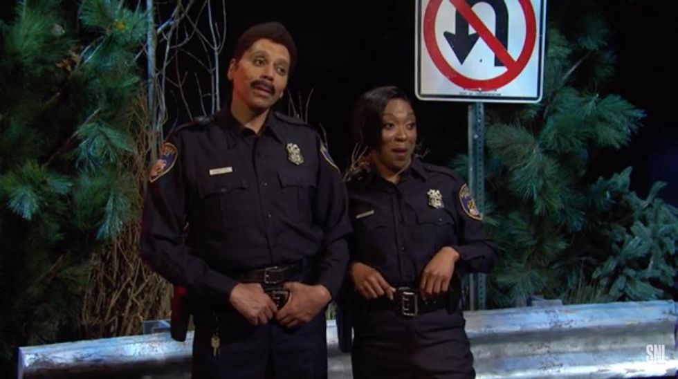 RuPaul as a policeman