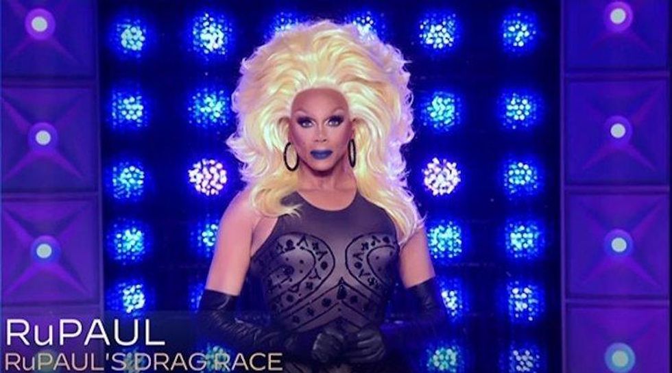 RuPaul in Drag Race All Stars look