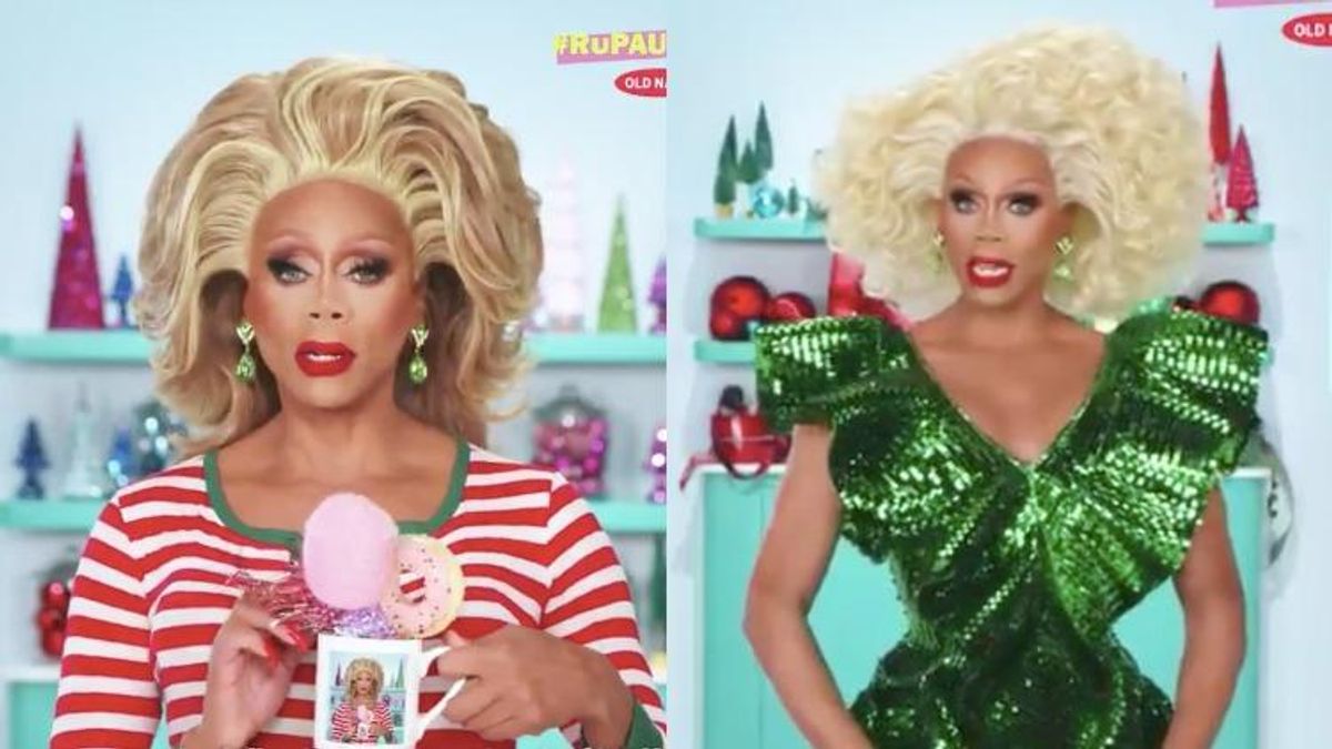 RuPaul in Old Navy Holiday show