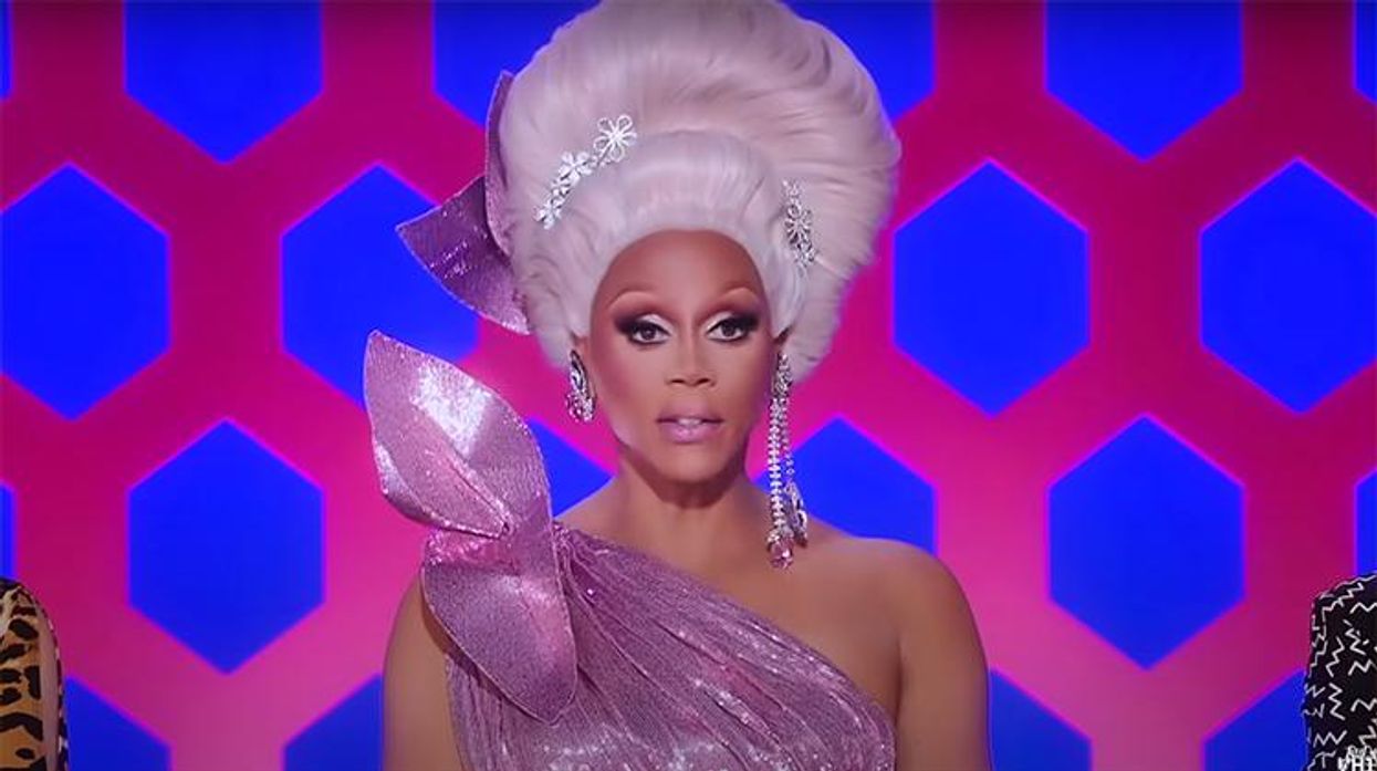 RuPaul judging on Drag Race.