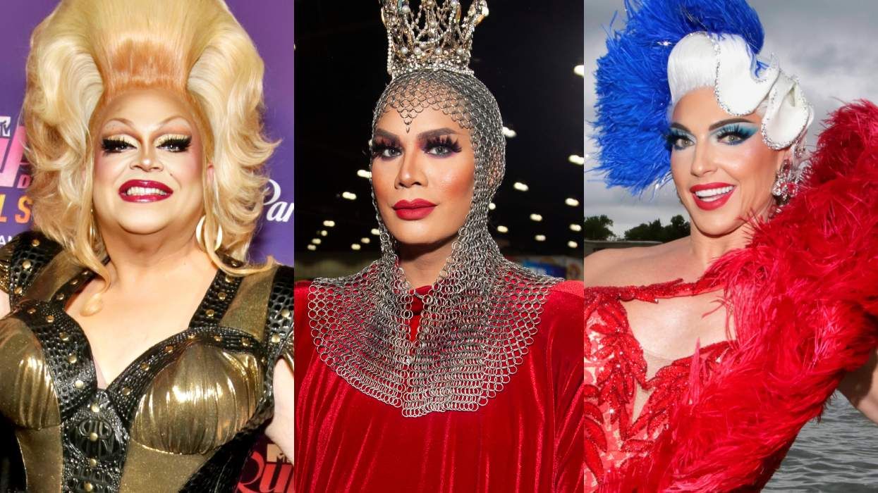 RuPaul's Drag Race superstars Ginger Minj; Raja; Alyssa Edwards