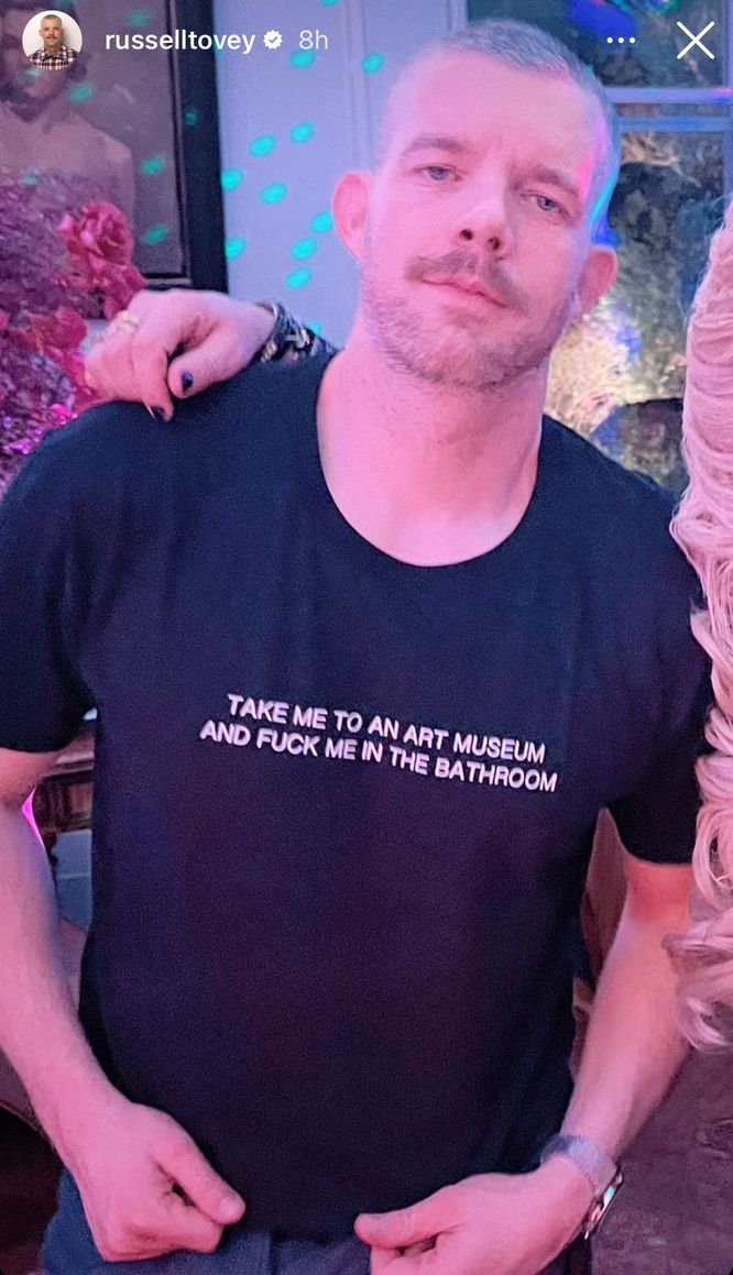 russell tovey art museum shirt