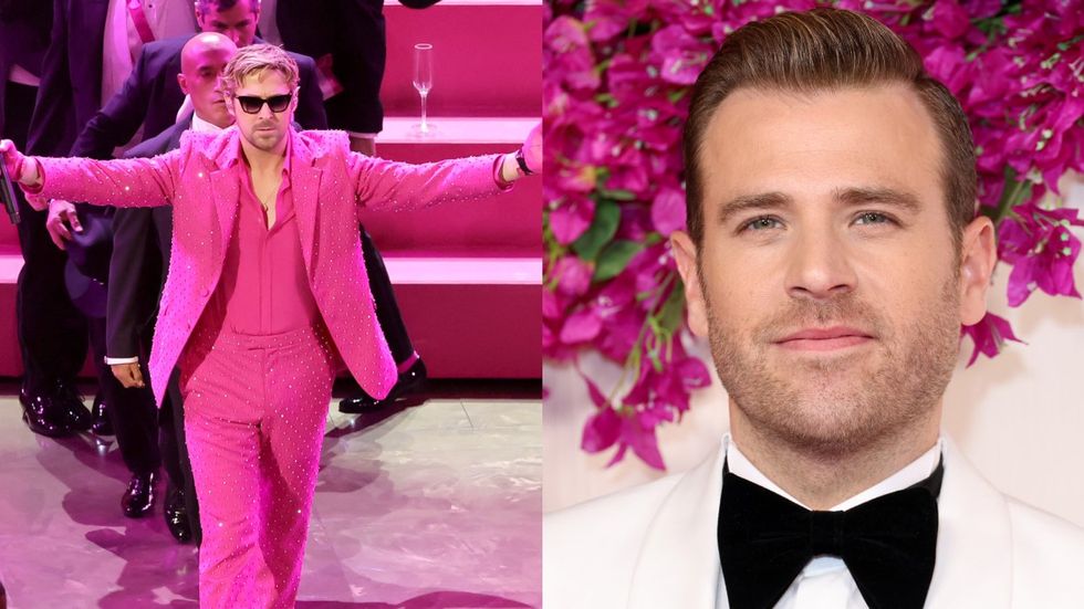 Ryan Gosling and Scott Evans at the 96th Academy Awards