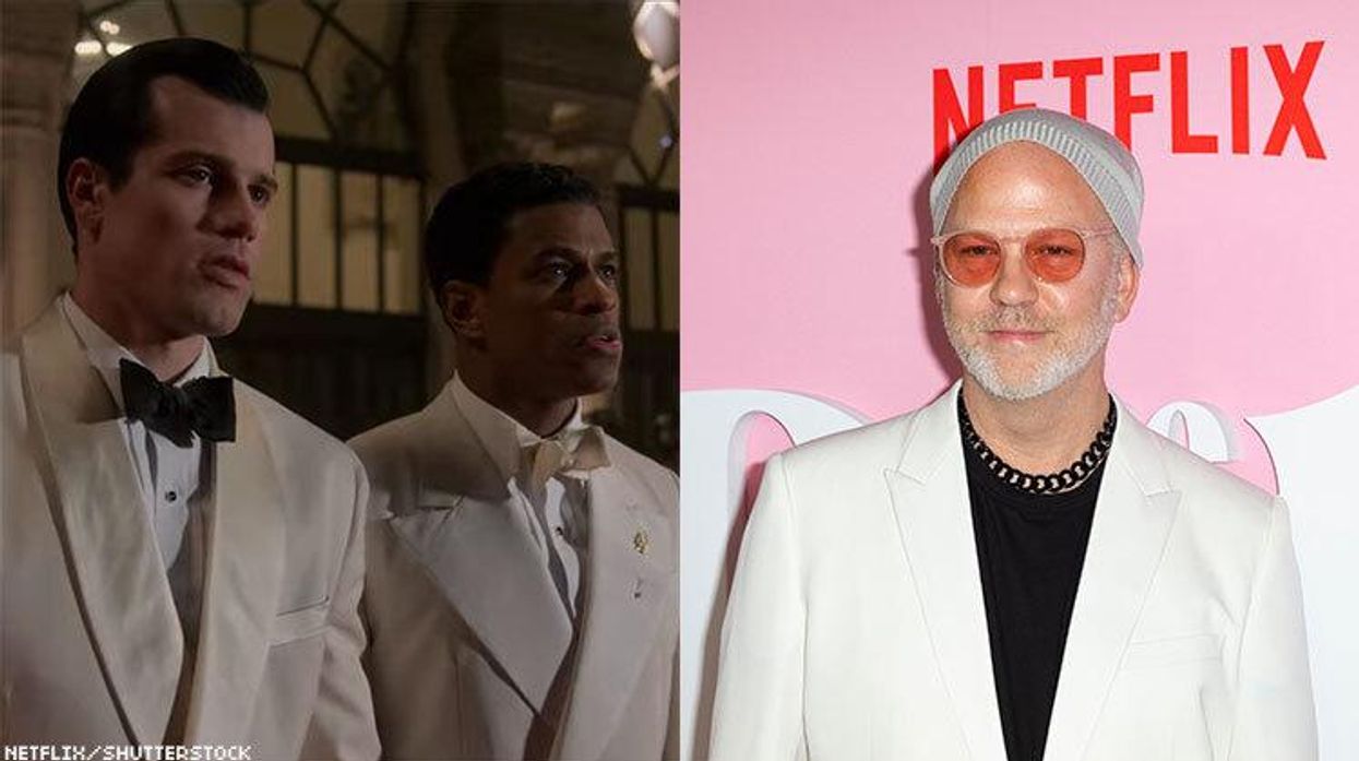 Ryan Murphy in a dip with stars of Hollywood