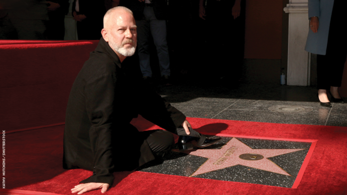 Ryan Murphy on the Hollywood walk of fame. 
