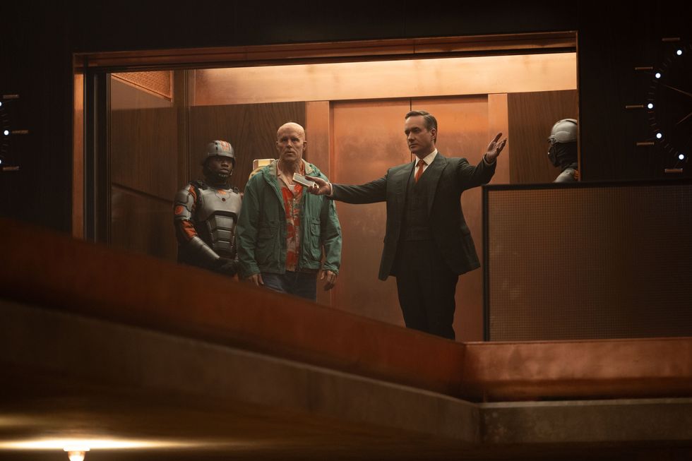 Ryan Reynolds and Matthew Macfadyen in 'Deadpool & Wolverine'