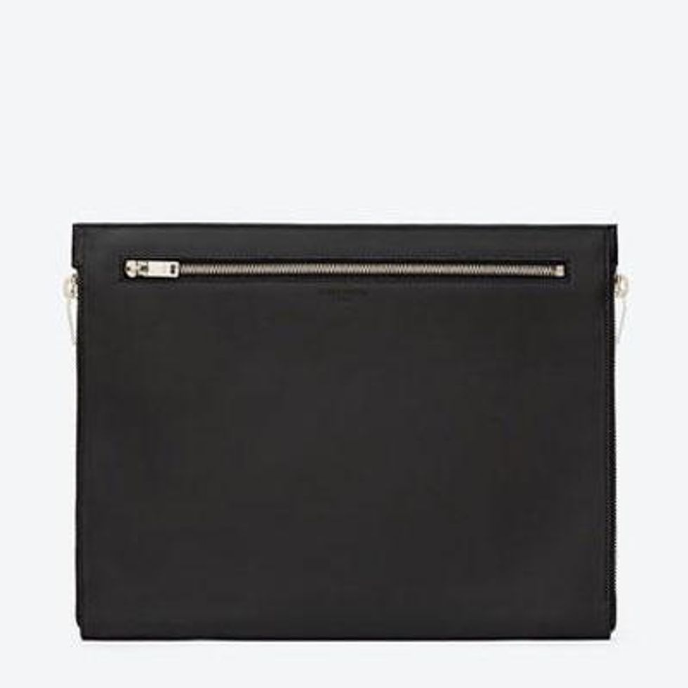Saint Laurent Classic Marguage File Portfolio in Black Leather