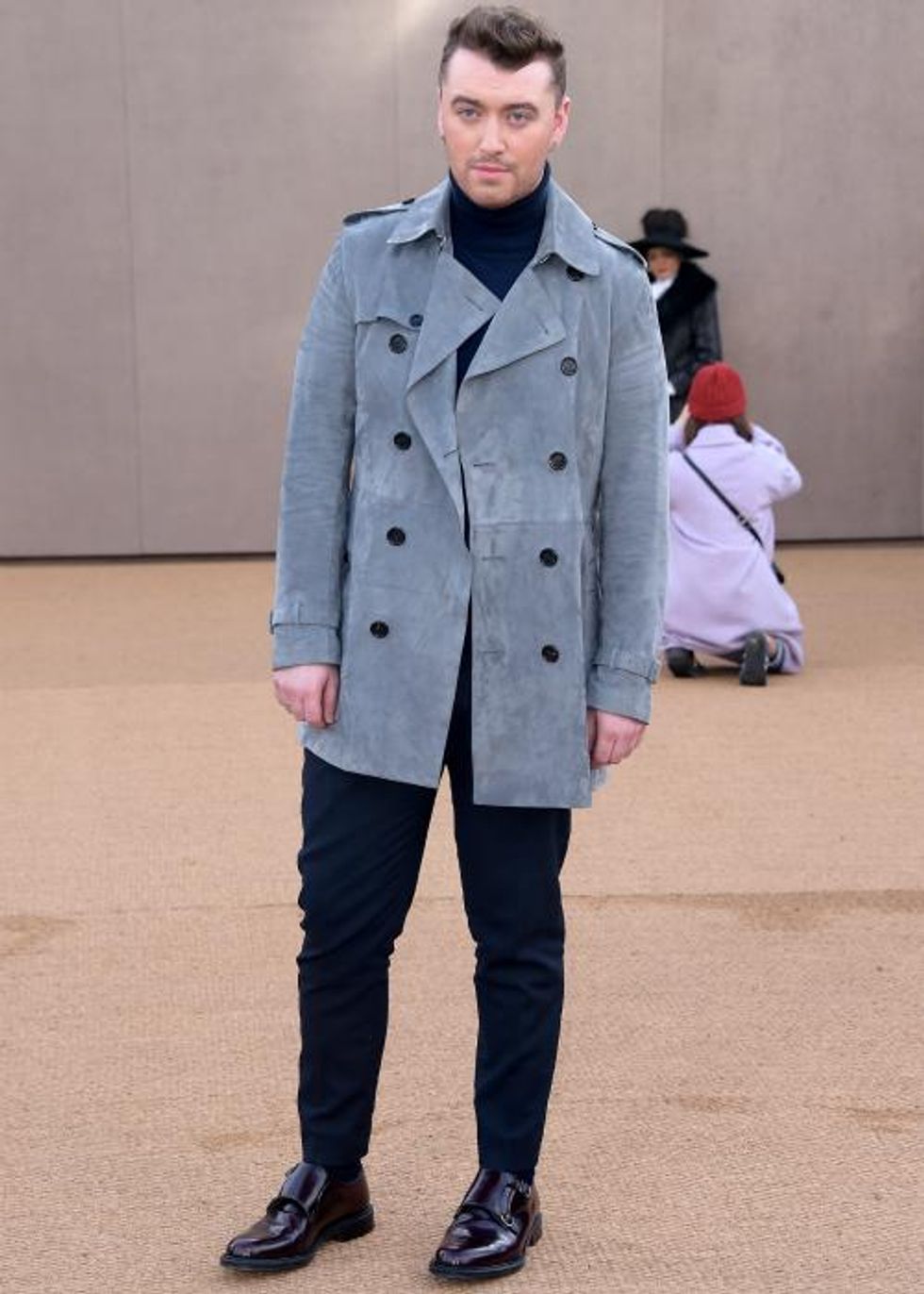 Sam Smith Burberry Trench Coat