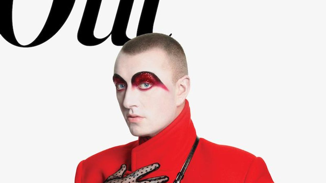 Sam Smith on the cover of Out100 with no cover lines.