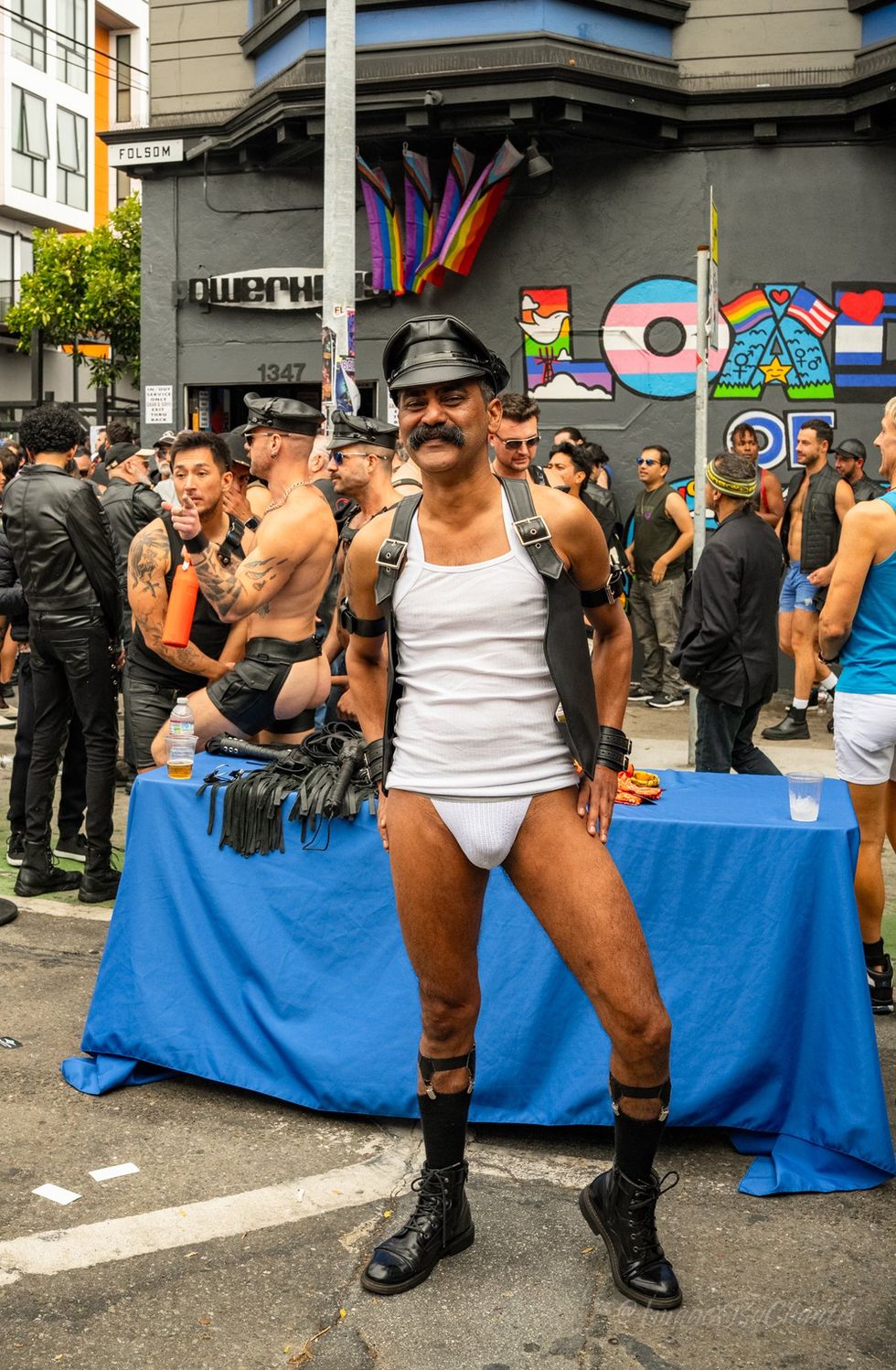 San Francisco Folsom Street leather kink festival Dore Up Your Alley 2025 photo gallery provided by Chantis Parks Photography