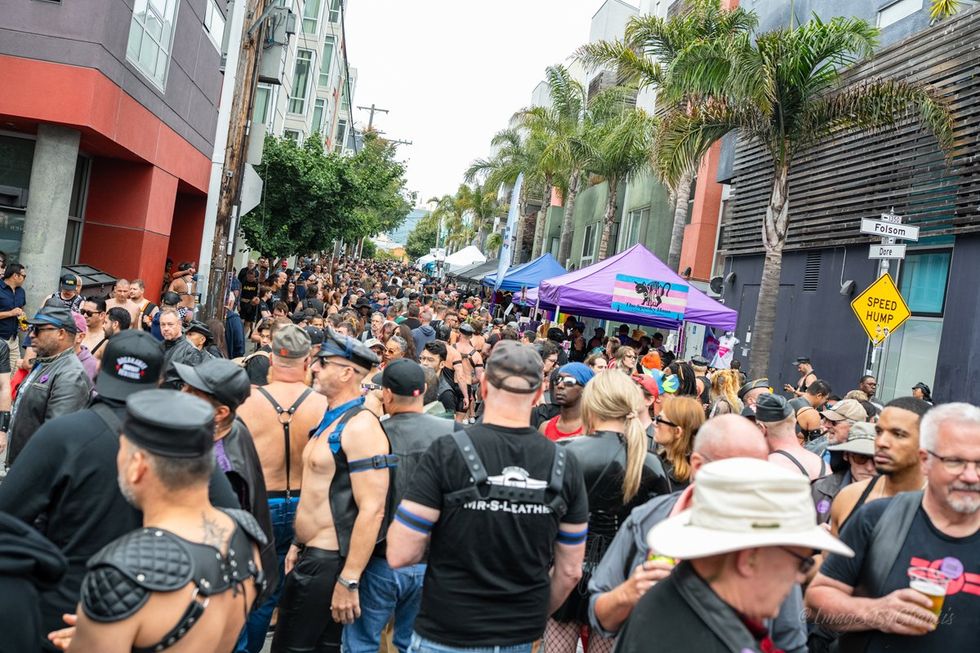 San Francisco Folsom Street leather kink festival Dore Up Your Alley 2025 photo gallery provided by Chantis Parks Photography