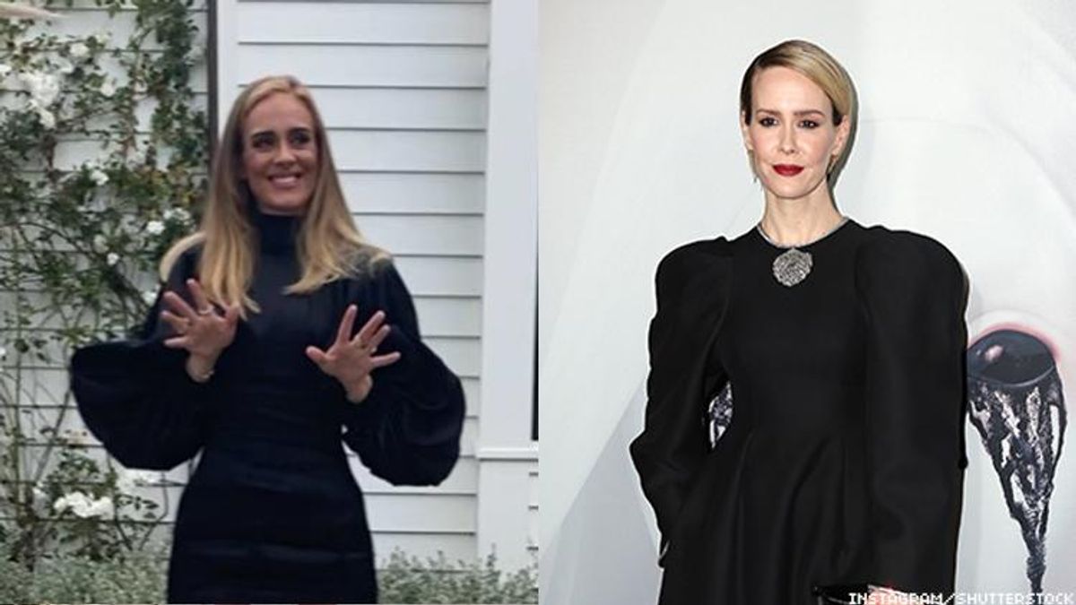 Sarah Paulson and Adele look alike