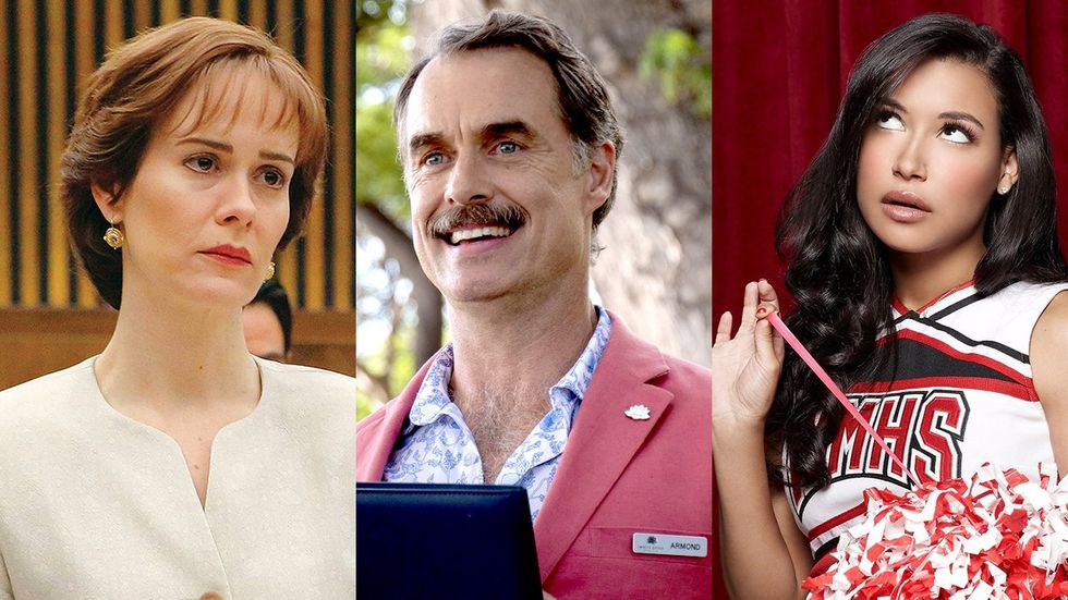 sarah paulson in people vs oj simpson murray bartlett in white lotus naya rivera as santana lopez in glee