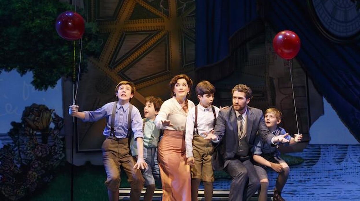 Sawyer Nunes, Alex Dreier, Laura Michelle Kelly, Aidan Gemme, Matthew Morrison, and Christopher Paul Richards in 'Finding Neverland'