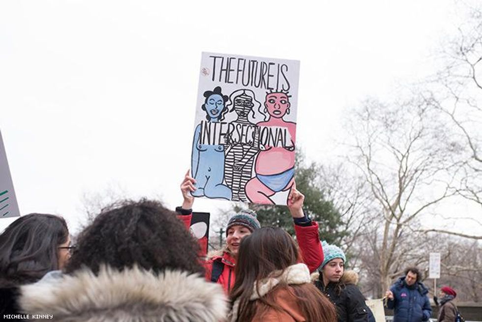 Scenes from New York City's Women's Marches