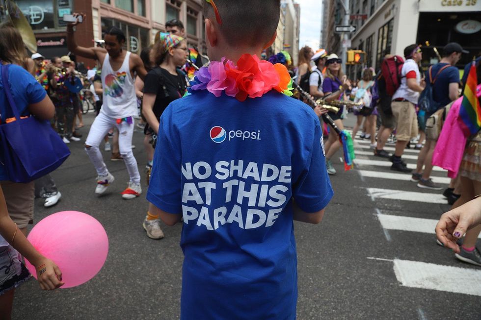 Scenes from the Pepsi WorldPride float