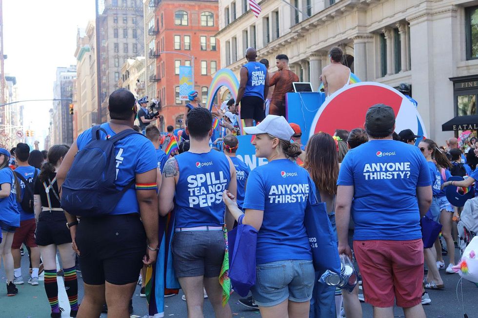 Scenes from the Pepsi x Out WorldPride float